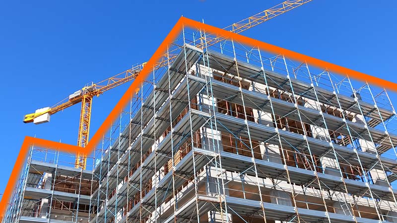 Scaffolding for construction: prices per square meter