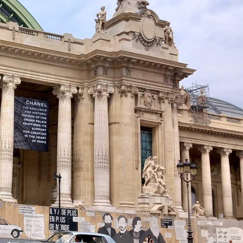 Скеле за реставрацията на Гран Пале (Париж, Франция)