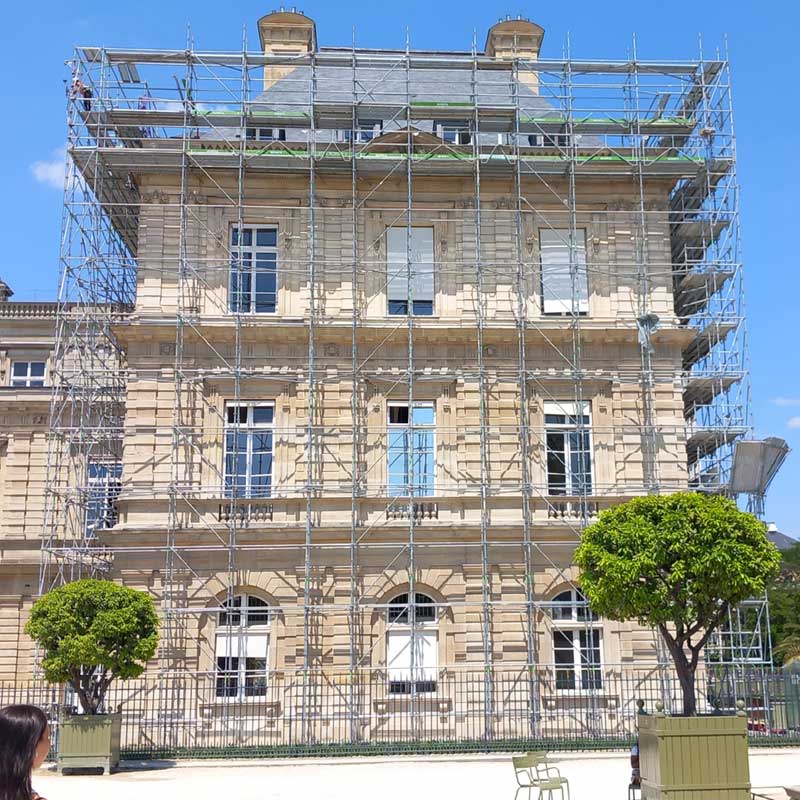 Ponteggi per il restauro del Palais du Luxembourg (Parigi, Francia)